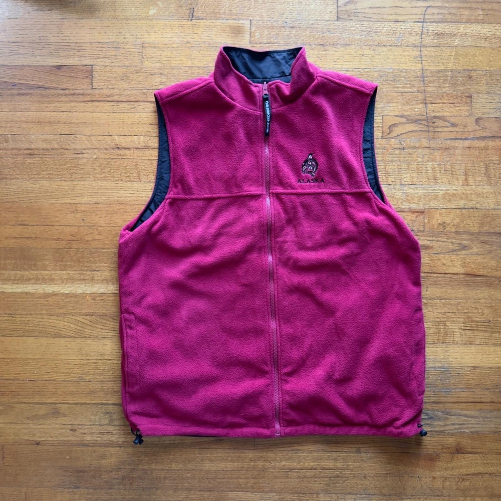 Princess Cruises Reversible Unisex Fleece Vest Alaska Souvenir Full Zip  XXL‎